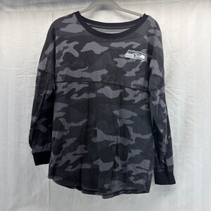 NFL team apparel women’s camo Seahawks medium